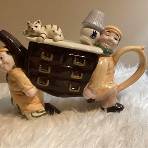 Vintage “Seymour Mann” Ceramic Teapot  Hand-Painted RARE